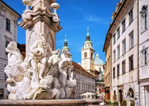 Visit the stunning city center of Ljubljana