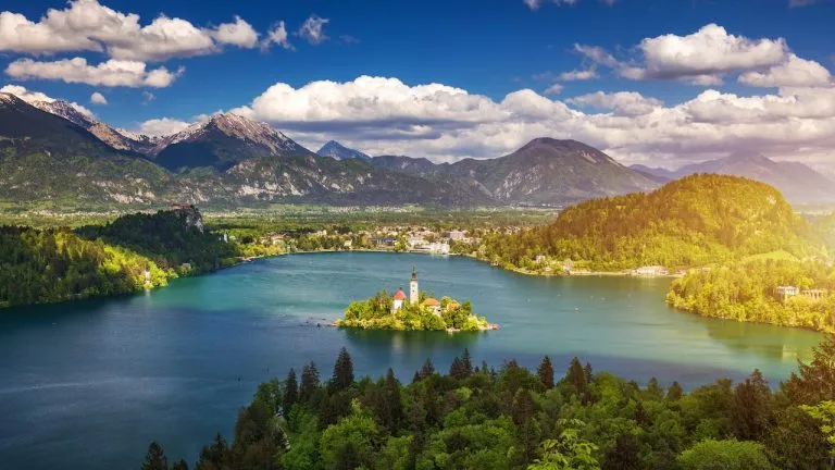 panoramic view of Bled